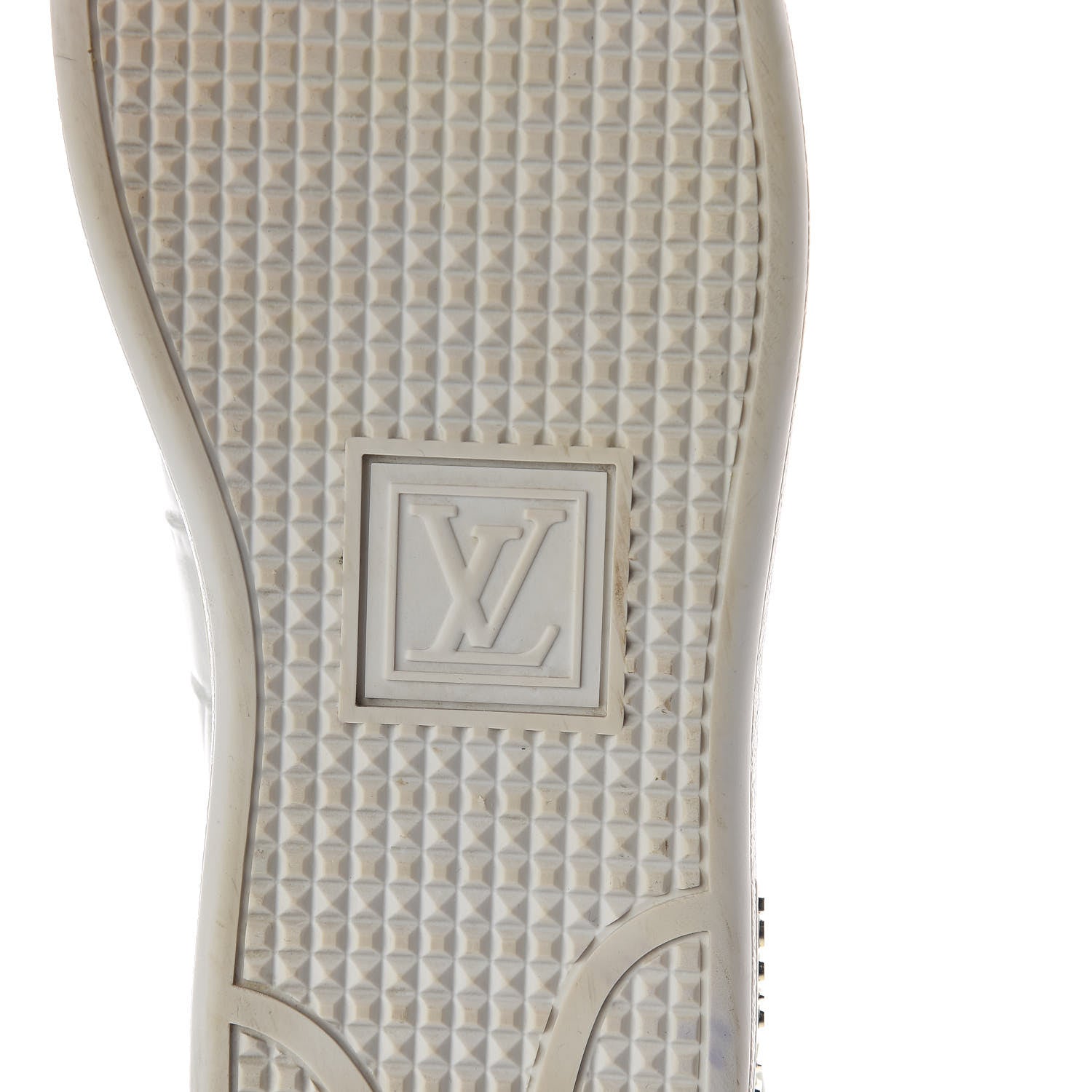 Louis Vuitton Calfskin Crocodile Embossed Frontrow Sneakers 36.5 White 9 of 9