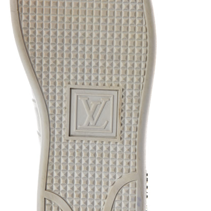 Louis Vuitton Calfskin Crocodile Embossed Frontrow Sneakers 36.5 White 9 of 9
