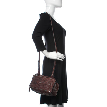 Givenchy Tumbled Sheepskin Mini Pandora Oxblood 2 of 9