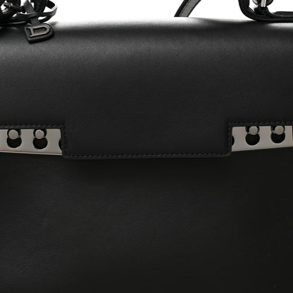 Delvaux Calfskin MM Tempete Satchel Black 7 of 9