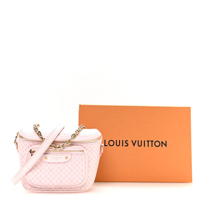 Louis Vuitton Calfskin Minigram Mini Bumbag  Light Bliss 10 of 10