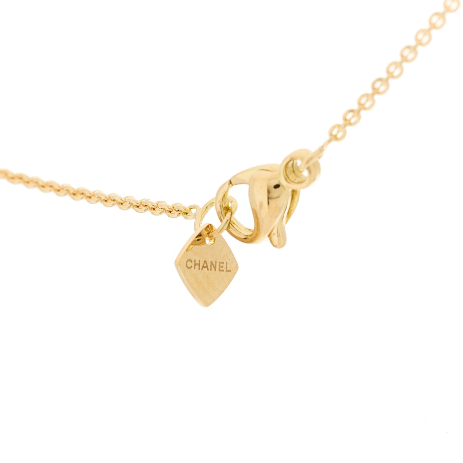 Chanel 18K Yellow Gold Coco Crush Round Pendant Necklace 8 of 9