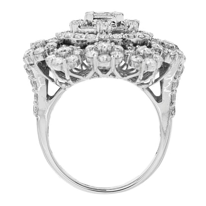 Parker & West by FASHIONPHILE 18K White Gold Diamond 4.70ctw Multi Shape Cocktail Ring  56 7.5 5 of 9