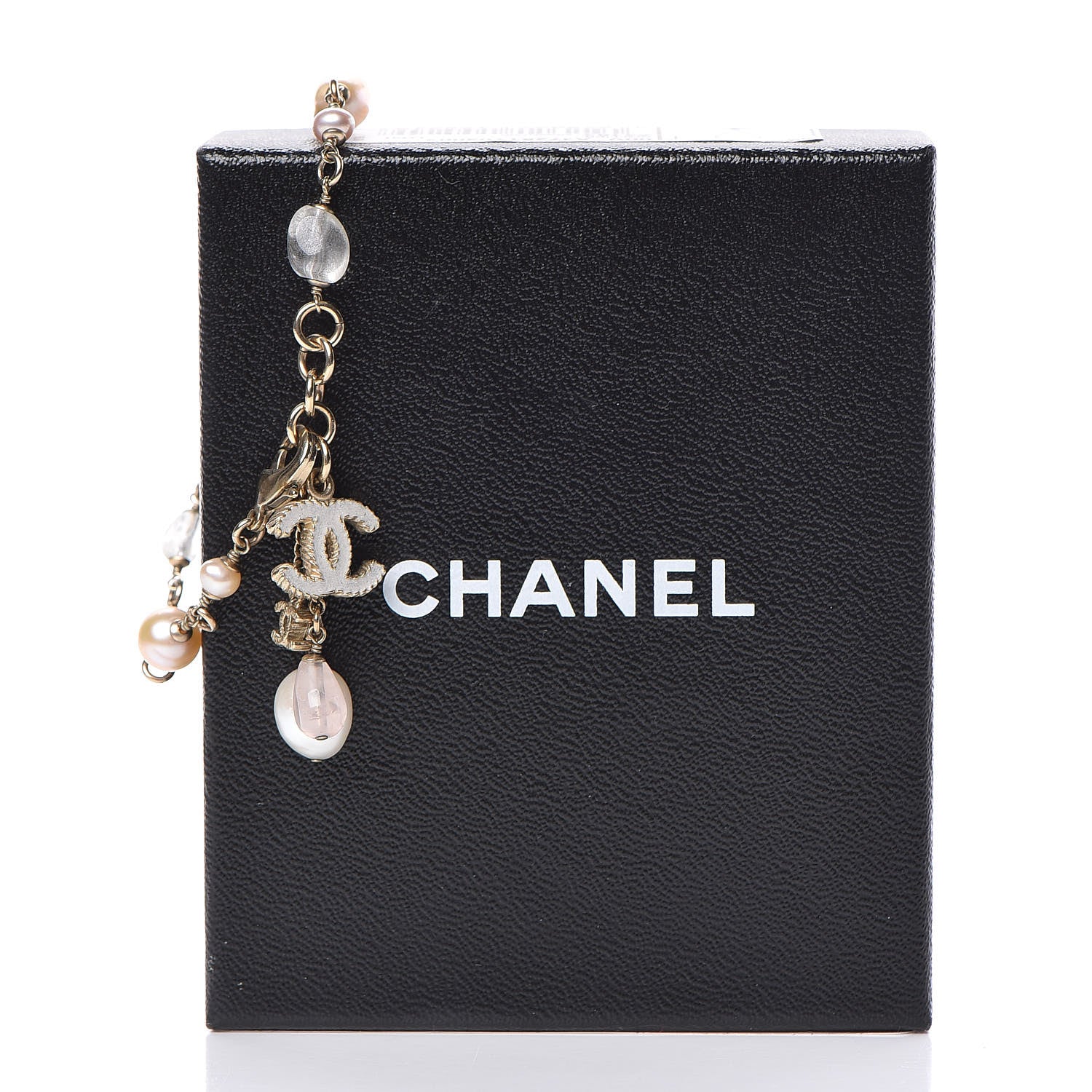 Chanel Enamel Pearl Beaded CC Bracelet Pink 5 of 5