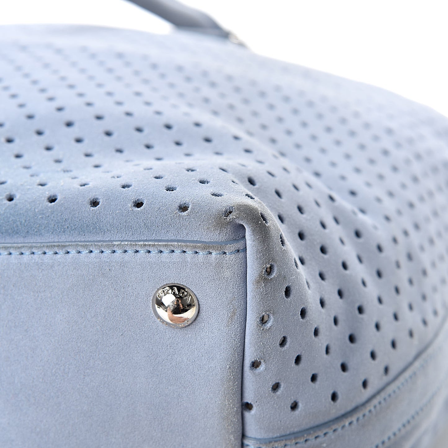 Suede Perforated Tote Astrale