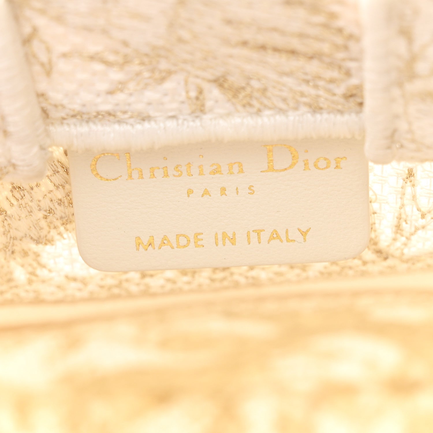 Christian Dior Canvas Embroidered Jardin D'Hiver Mini Book Tote