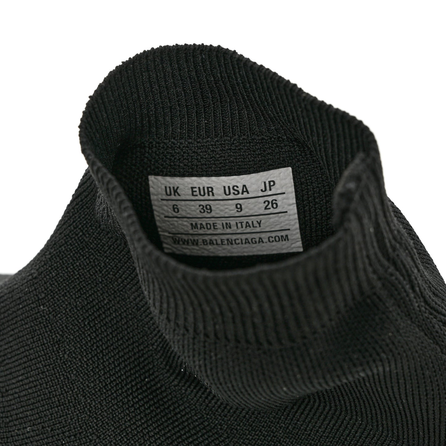 Neoprene Knit Speed Graffiti Sneakers 39 Black White