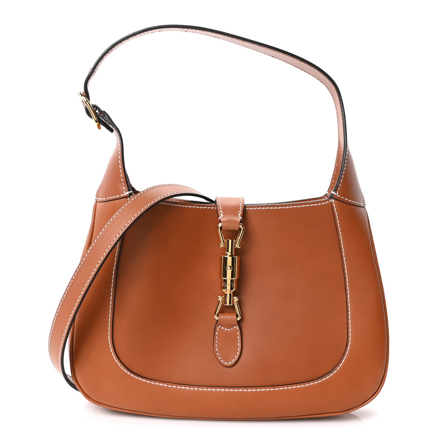 Gucci Calfskin Small Jackie 1961 Hobo Harness Brown 1 of 10