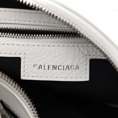 Balenciaga Agneau Arena Small Le Cagole Shoulder Bag Optic White 6 of 12