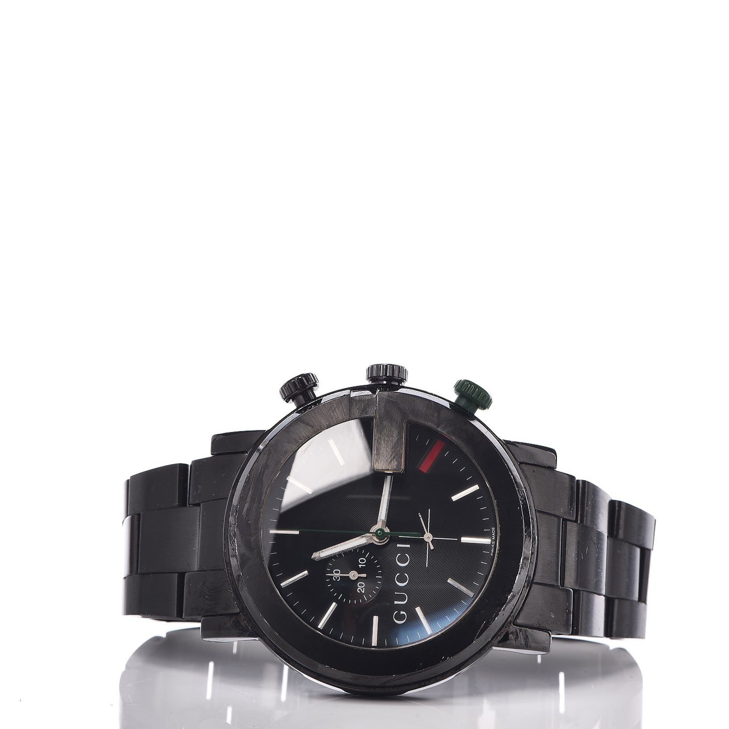 PVD Stainless Steel 44mm 101M G-Chrono Quartz Watch Black