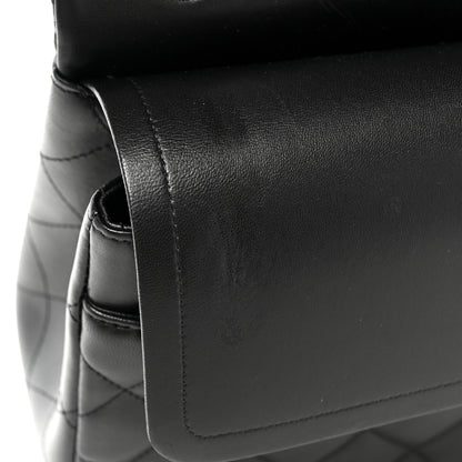 Chanel Lambskin Quilted Jumbo Double Flap So Black 10 of 16