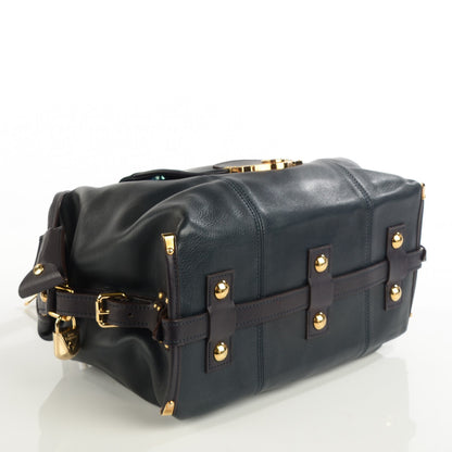 Louis Vuitton Lambskin Sac Louis Blue 4 of 7