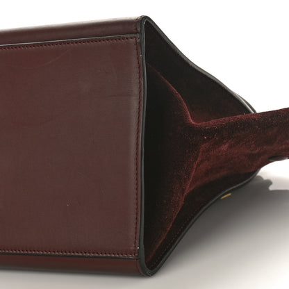 Celine Smooth Calfskin Suede Medium Trapeze Burgundy 8 of 10