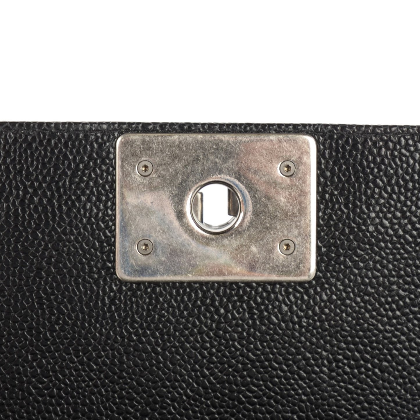 Caviar Quilted Small Boy Flap Black