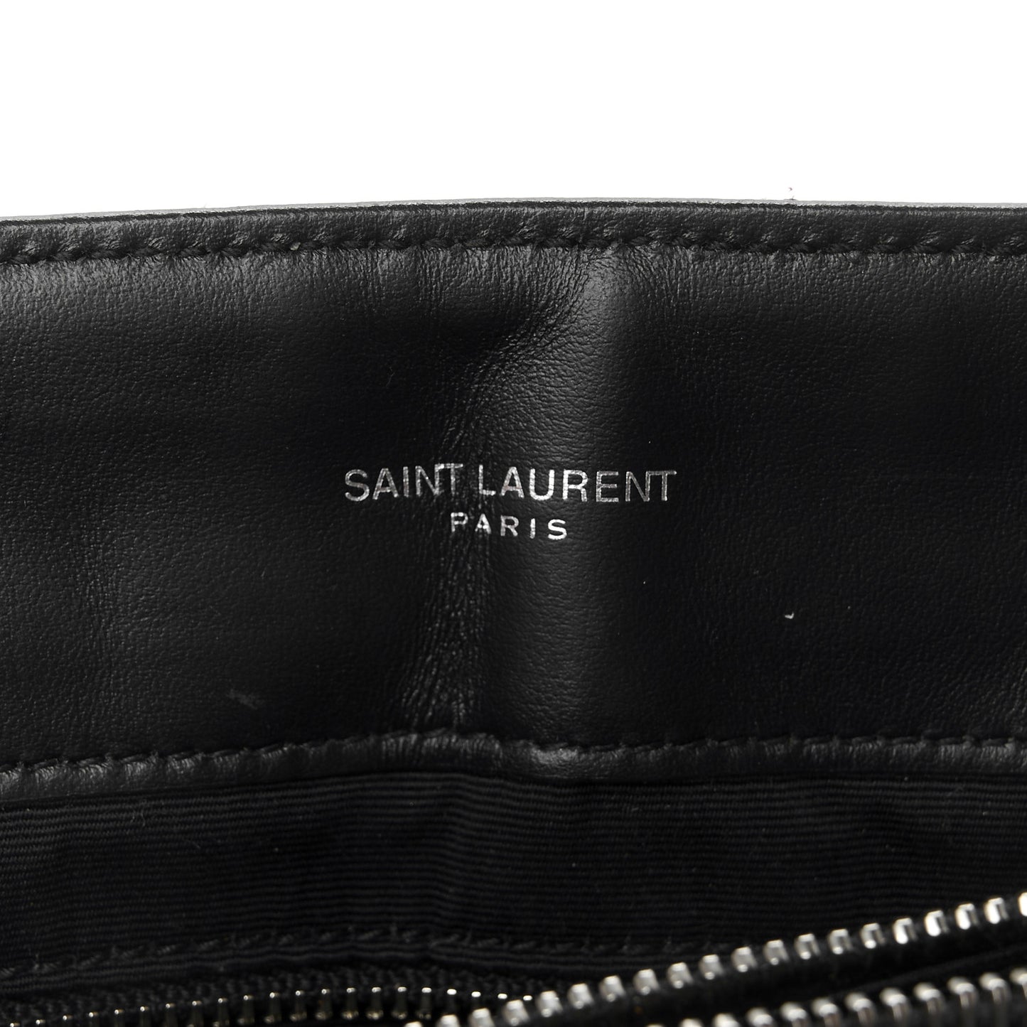 Calfskin Y Quilted Monogram Medium Loulou Chain Satchel Black