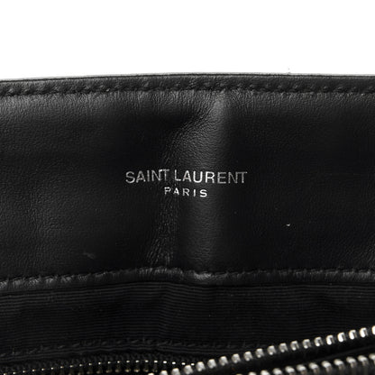 Saint Laurent Calfskin Y Quilted Monogram Medium Loulou Chain Satchel Black 6 of 11