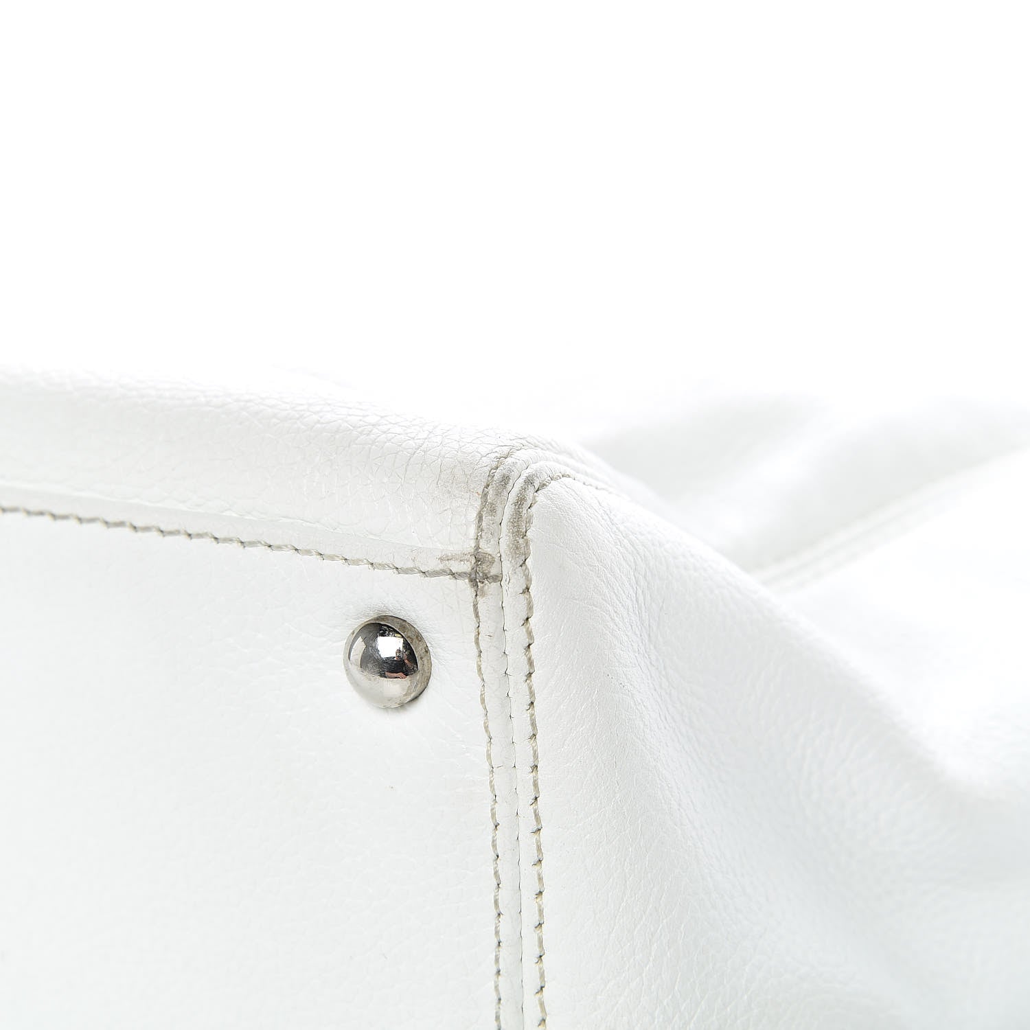 Chanel Calfskin Cerf Executive Shopper Tote White 31 of 33