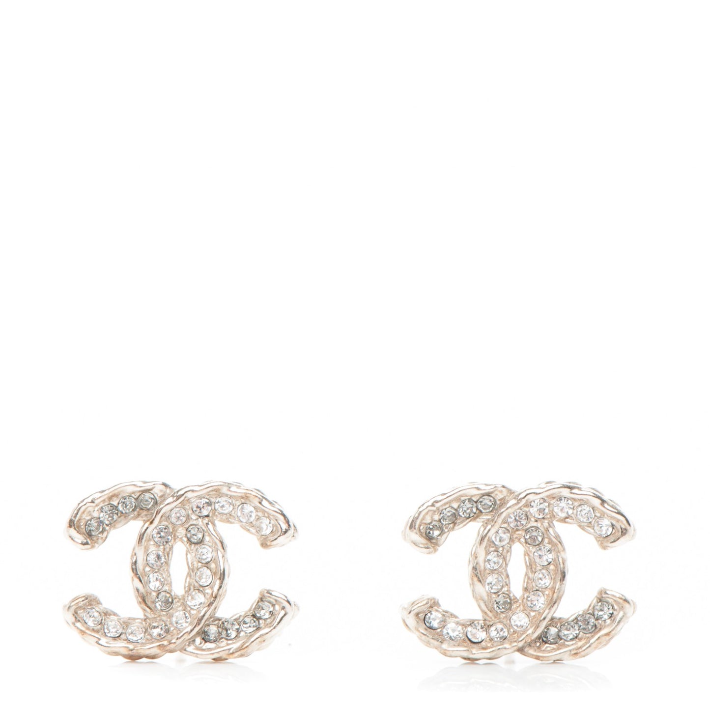 Crystal CC Earrings Gold