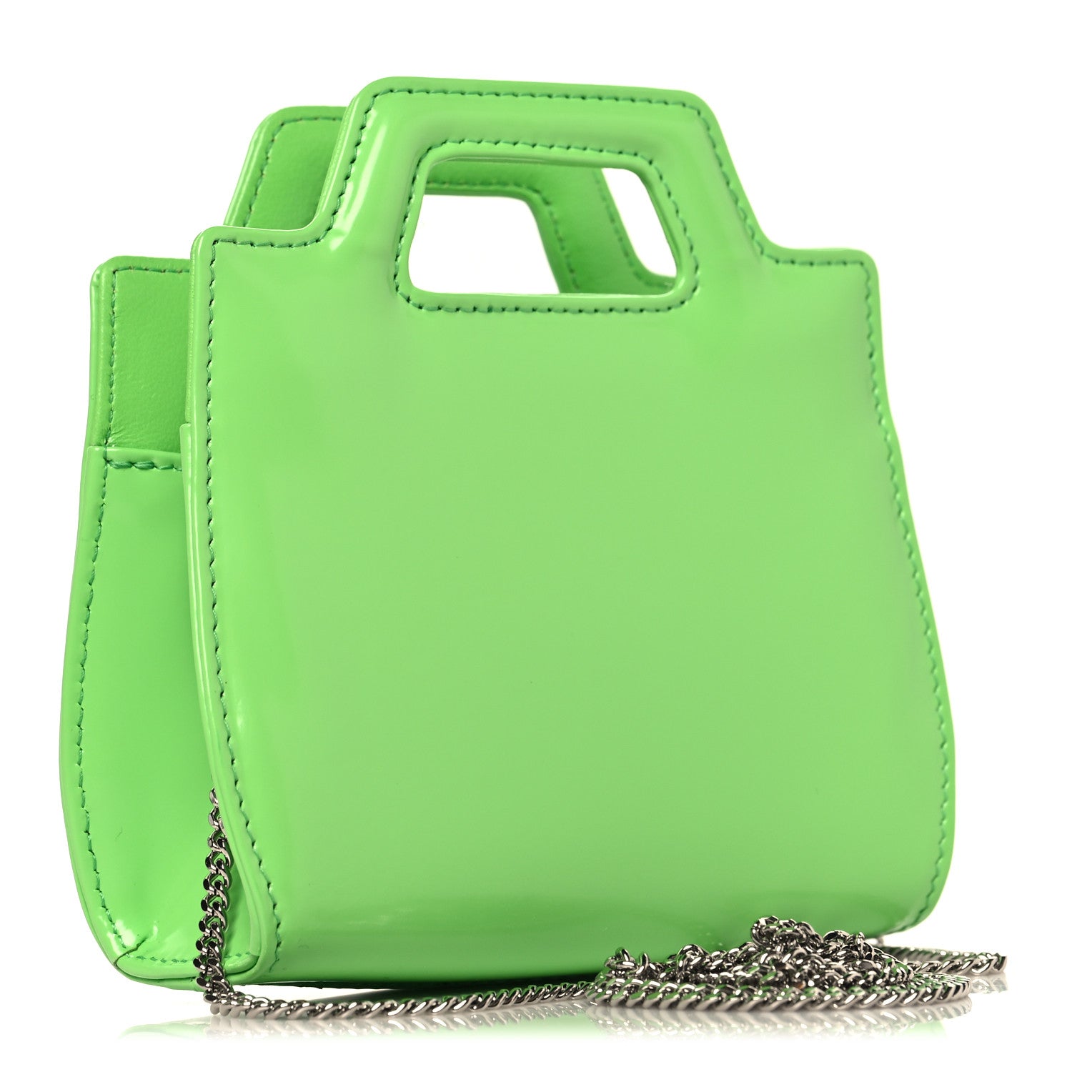 Salvatore ferragamo バックパック オリーブグリーン Salvatore Ferragamo Brushed Calfskin Micro Wanda Top Handle Bag