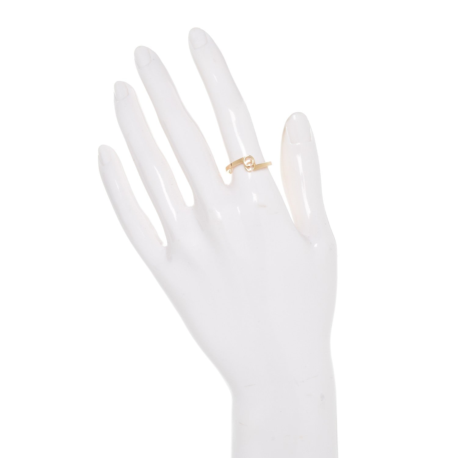 Gucci 18K Yellow Gold Running G Ring 55 7.25 2 of 5