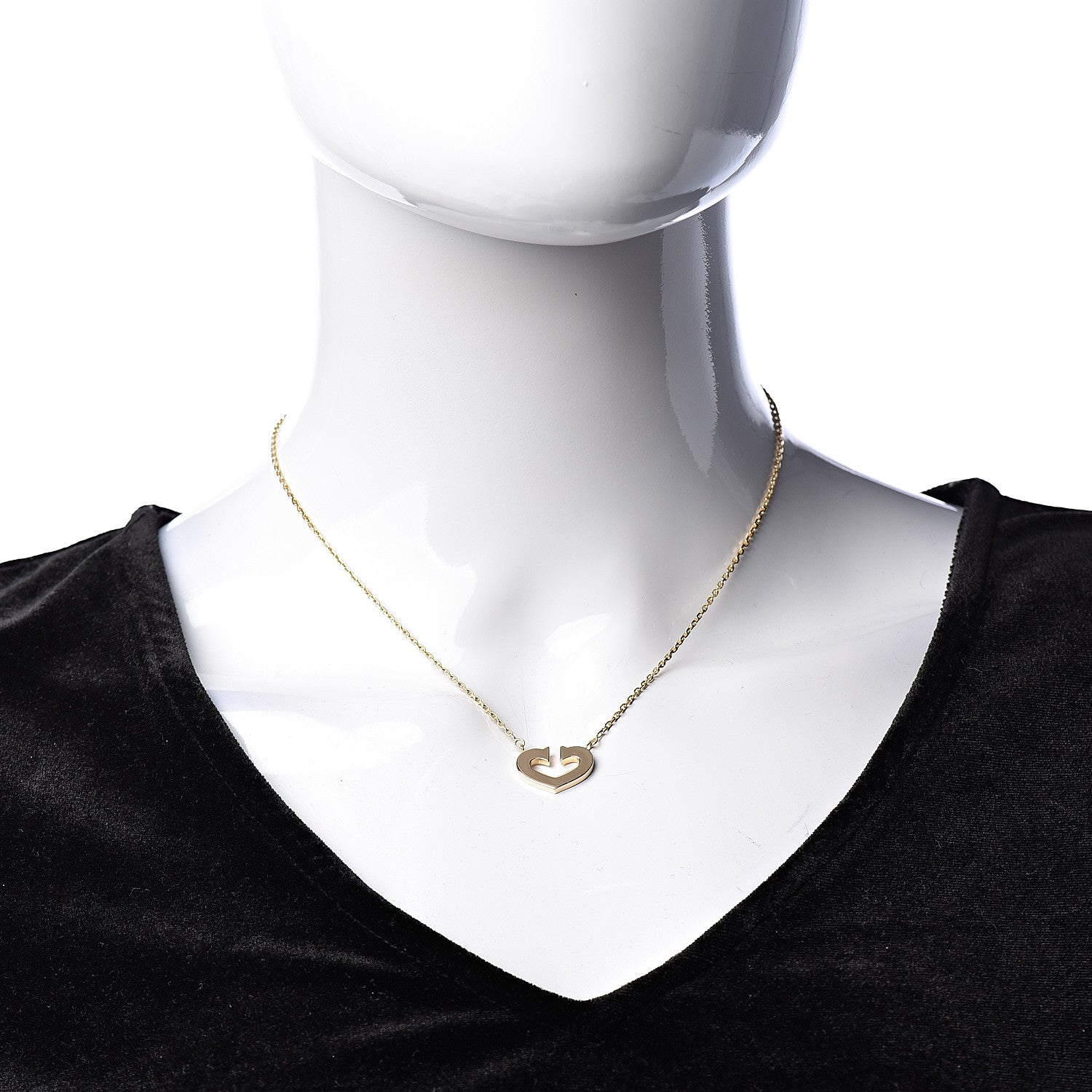 Cartier 18K Yellow Gold Medium Hearts and Symbols Necklace 2 of 7