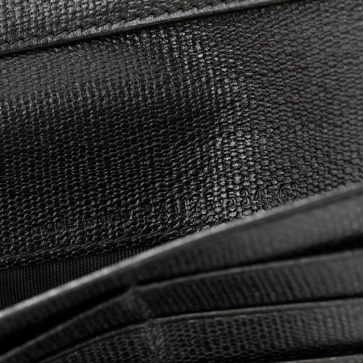 Textured Calfskin Y Ligne Clutch Black