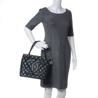Chanel Caviar Medallion Tote Black 2 of 7