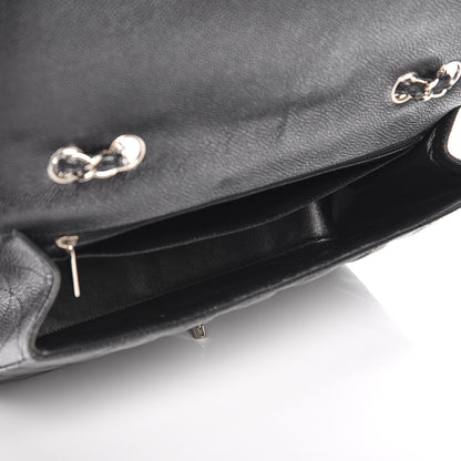 Chanel Caviar Quilted Jumbo Single Flap Black 5 of 7