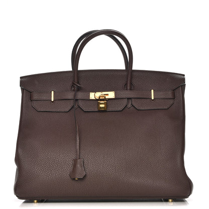 Hermes Togo Birkin 40 Chocolate 1 of 29