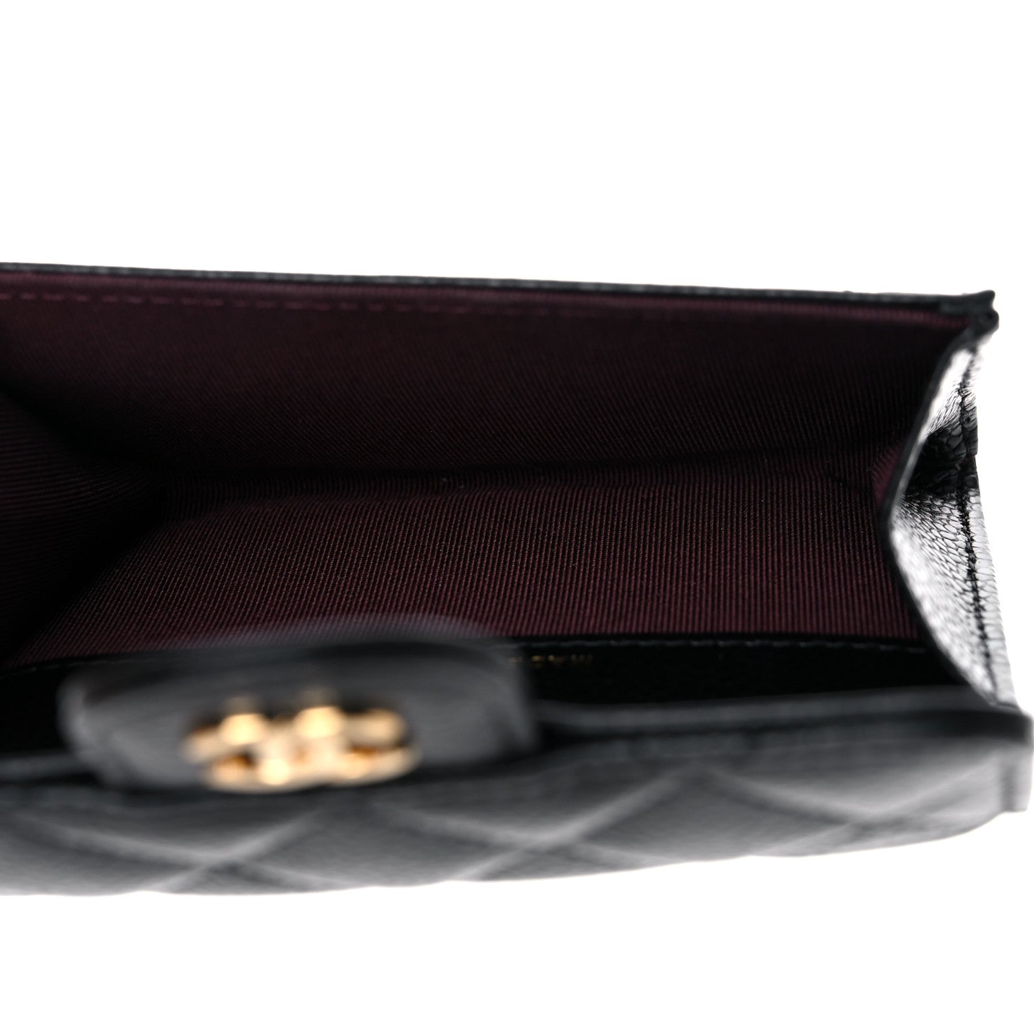 Chanel Caviar Quilted Flap Card Holder Wallet Black 5 of 19