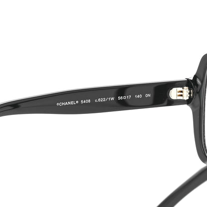 Chanel Acetate Square Eyeglasses 5408 Black 5 of 7