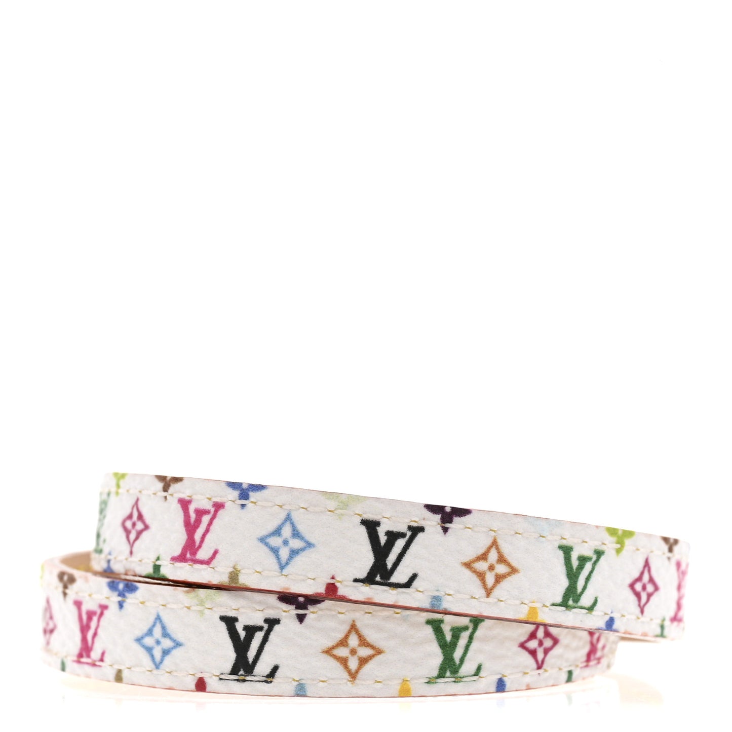 LV X TM Monogram Multicolor LV Signature Bracelet 17 White