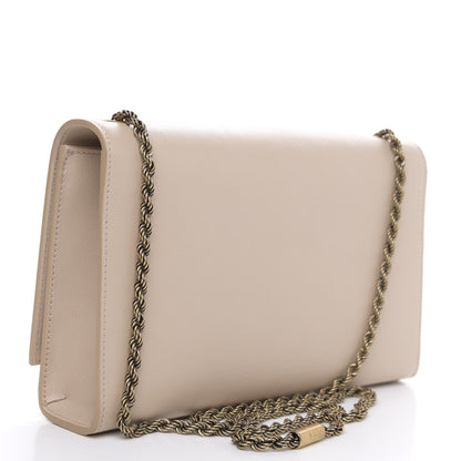 Saint Laurent Smooth Calfskin Medium Braided Monogram Kate Satchel Nude Powder 3 of 12