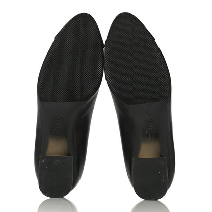 Chanel Lambskin Grosgrain Cap Toe Egyptian Amulet CC Pumps 40.5 Black 9 of 21