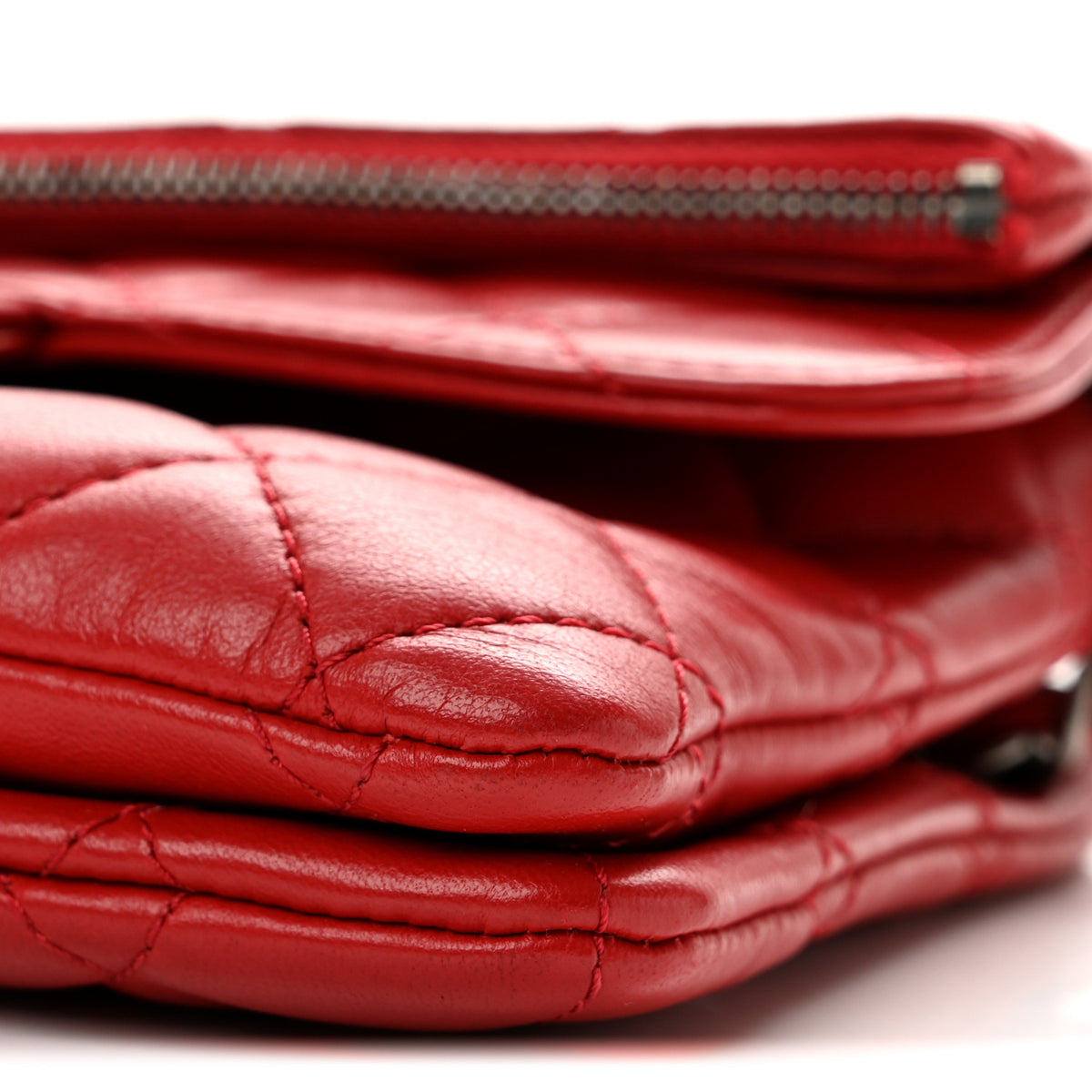 Chanel Lambskin Quilted Mini Multi Flap Bag Red 10 of 11