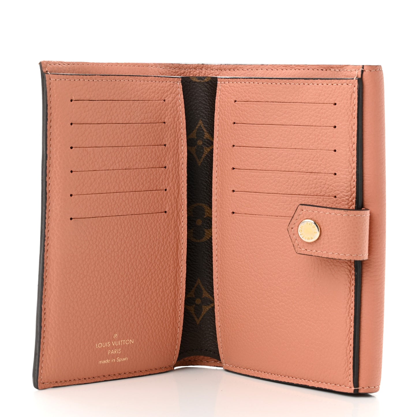 Monogram Pallas Compact Wallet Peach