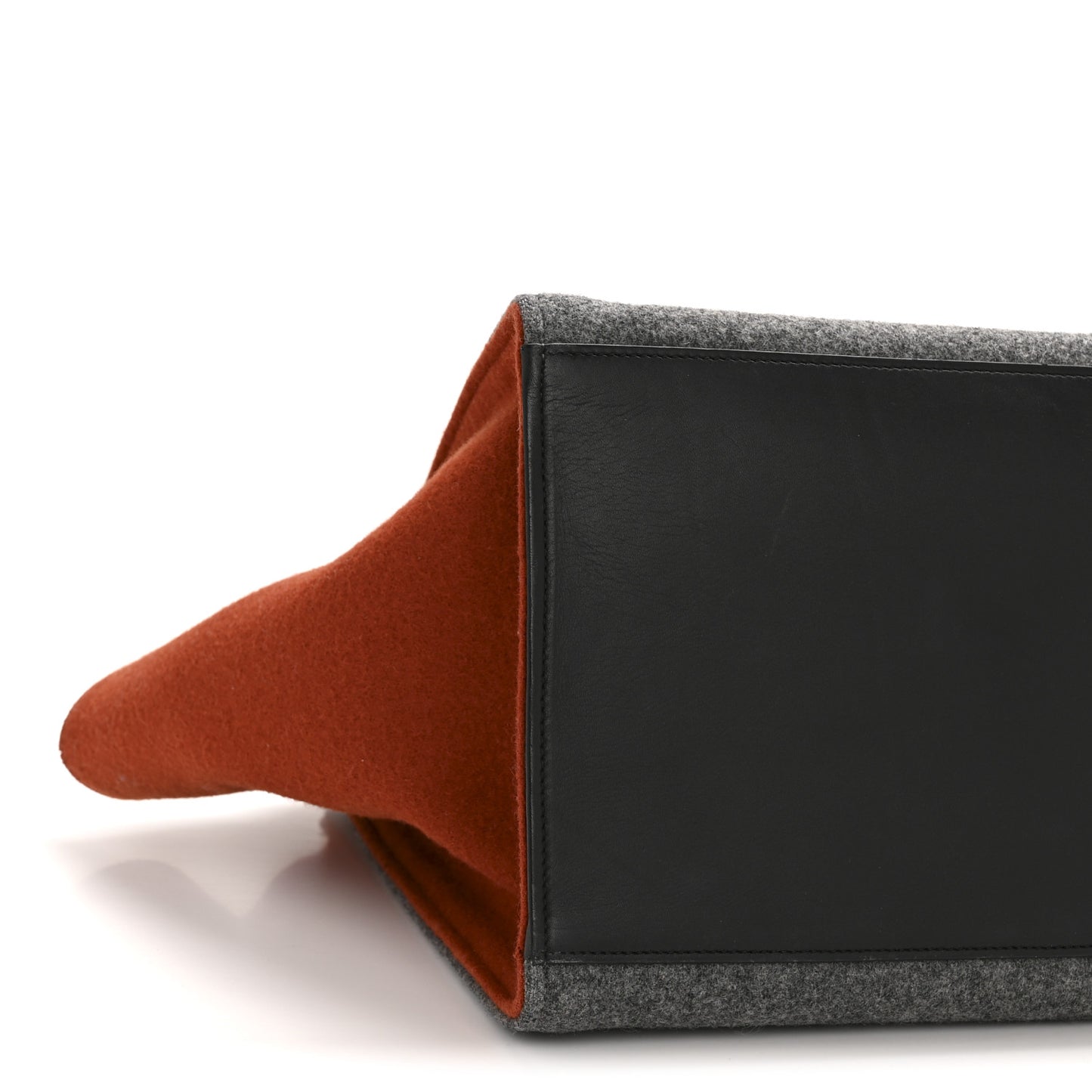 Felt Smooth Calfskin Tri-color Medium Trapeze Brick
