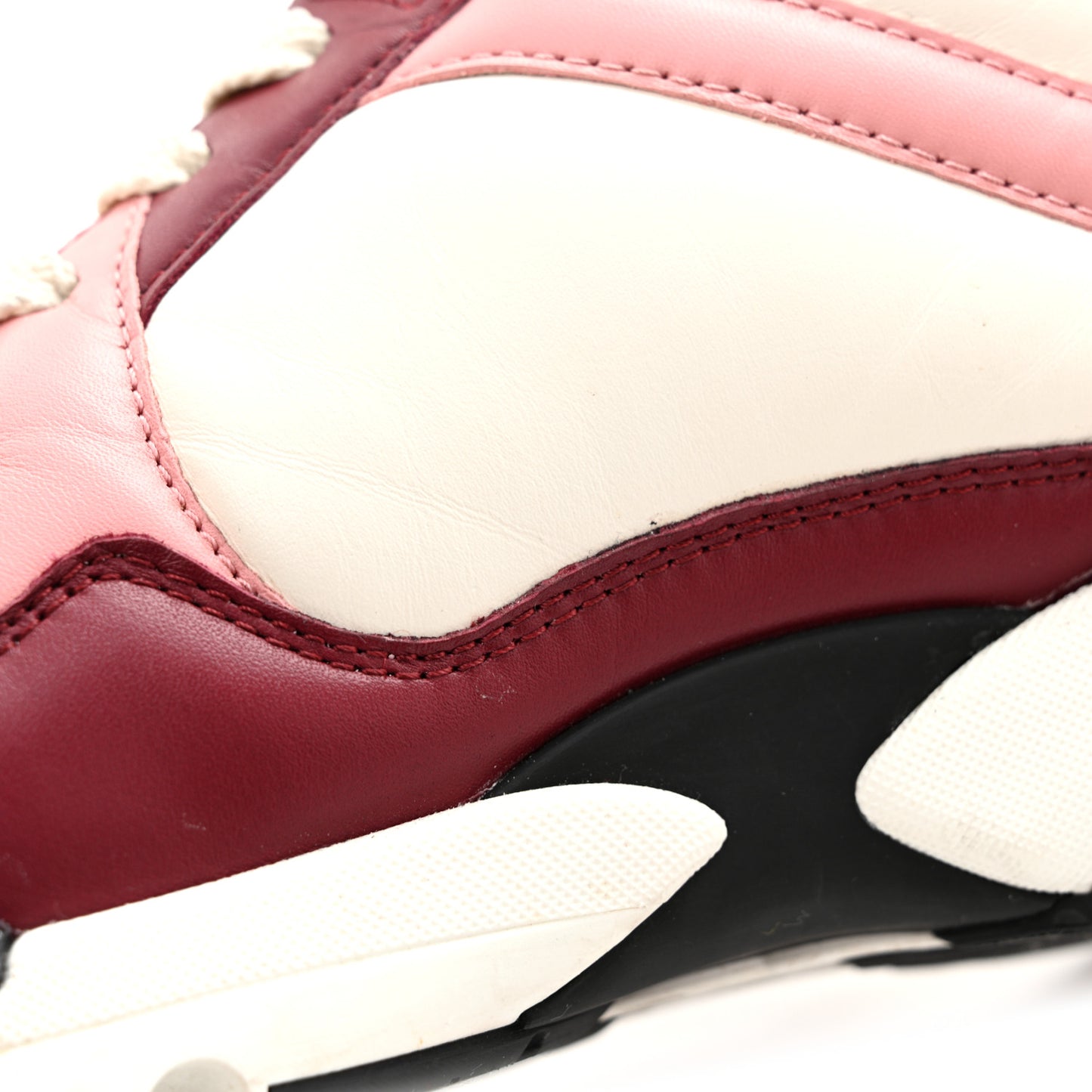 Calfskin CC Sneakers 40 Light Burgundy White Pink