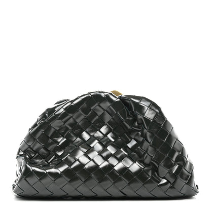 Bottega Veneta Patent Nappa Intrecciato Teen Jodie Pouch Dark Green 1 of 7