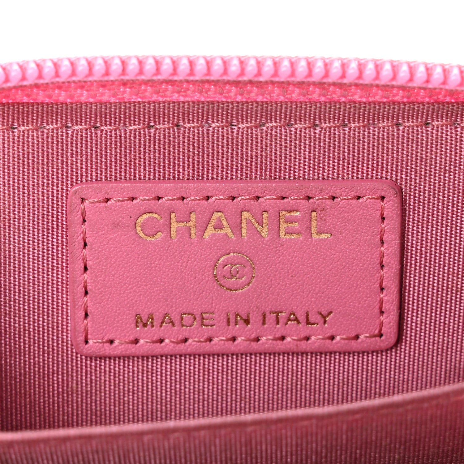 Chanel Calfskin Quilted Boy Zip Around Coin Purse Wallet Pink 7 of 9