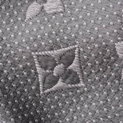 Louis Vuitton Wool Silk Logomania Scarf Pearl Grey 4 of 5