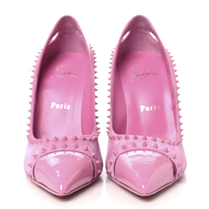 Christian Louboutin Veau Velours Duvette 100 Pumps 38 Pink 3 of 9