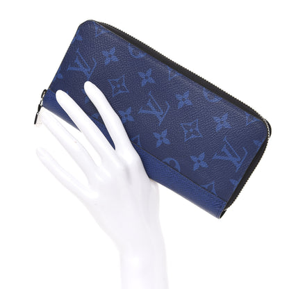 Louis Vuitton Taigarama Vertical Zippy Wallet Cobalt 2 of 10
