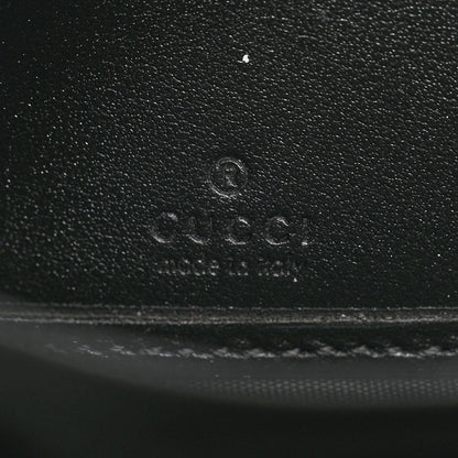Gucci Calfskin Matelasse GG Marmont Zip Around Wallet Black 5 of 12