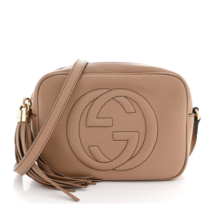 Gucci Pebbled Calfskin Small Soho Disco Bag Camelia 1 of 12