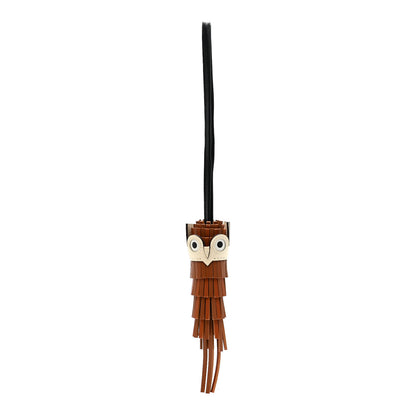 Hermes Milo Lambskin Epsom Chouette Bag Charm Gold Pain D'Epice Black Nata White Gold Pain D'Epice Black Nata White 1 of 4