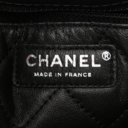 Chanel Calfskin Stitched Large Urban Luxury Drawstring Backpack Black 6 of 14