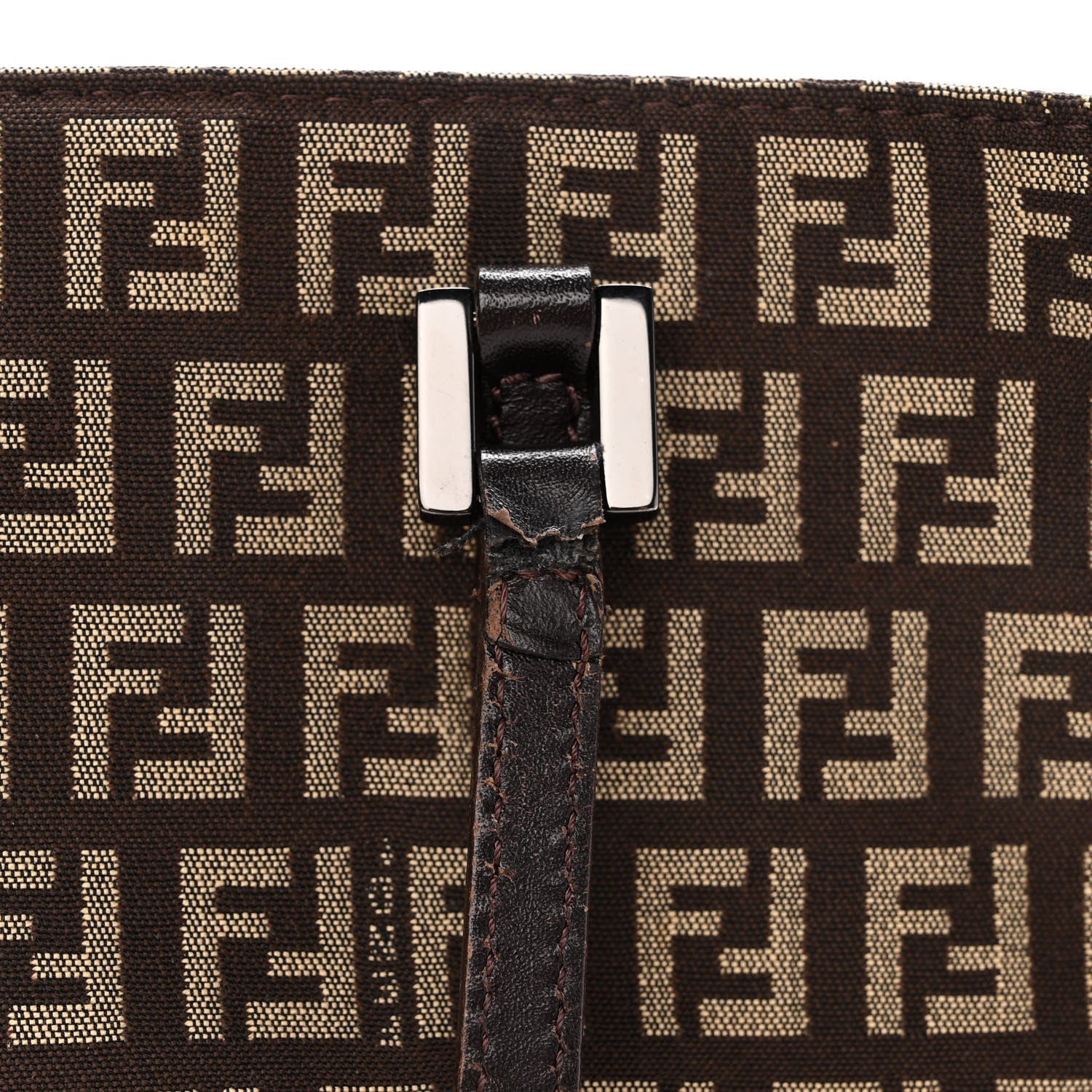 Fendi Zucchino Vitello Tote Testa di Moro Beige 12 of 14
