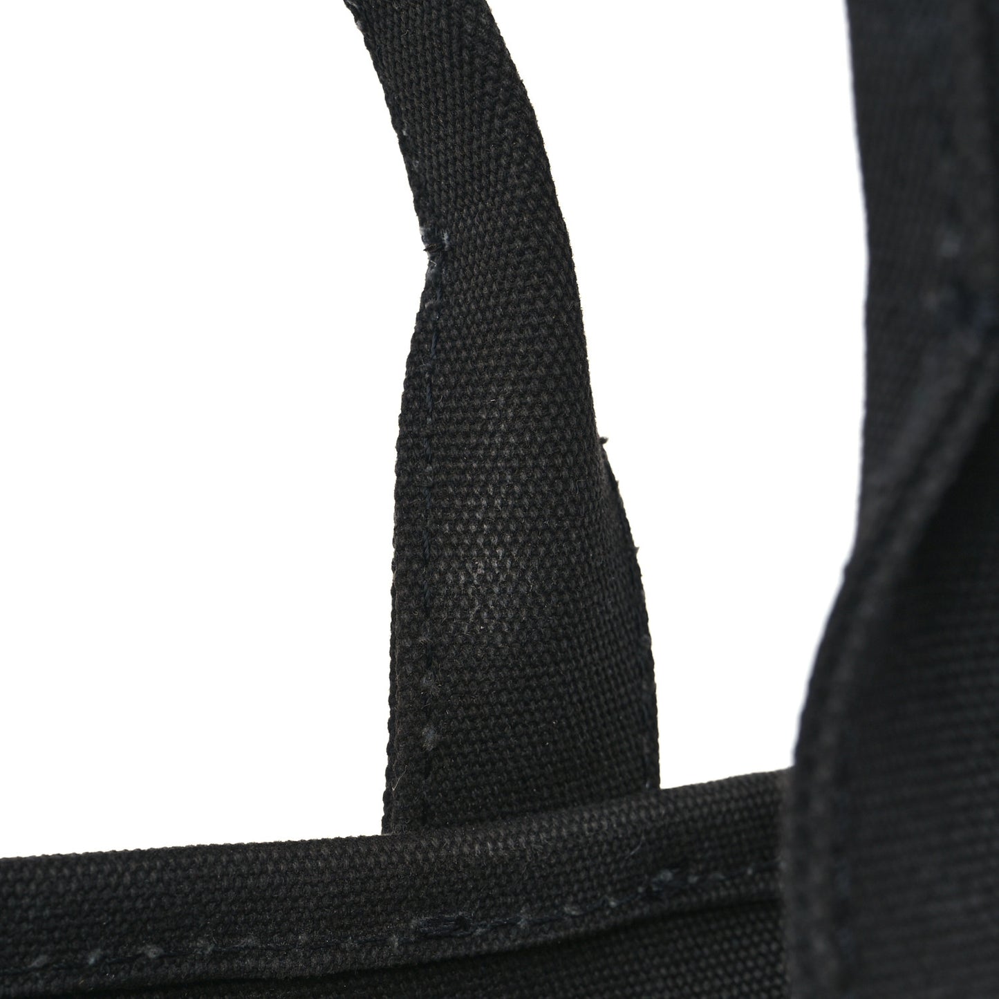 Cotton Canvas Mini The Traveler Tote Bag Black