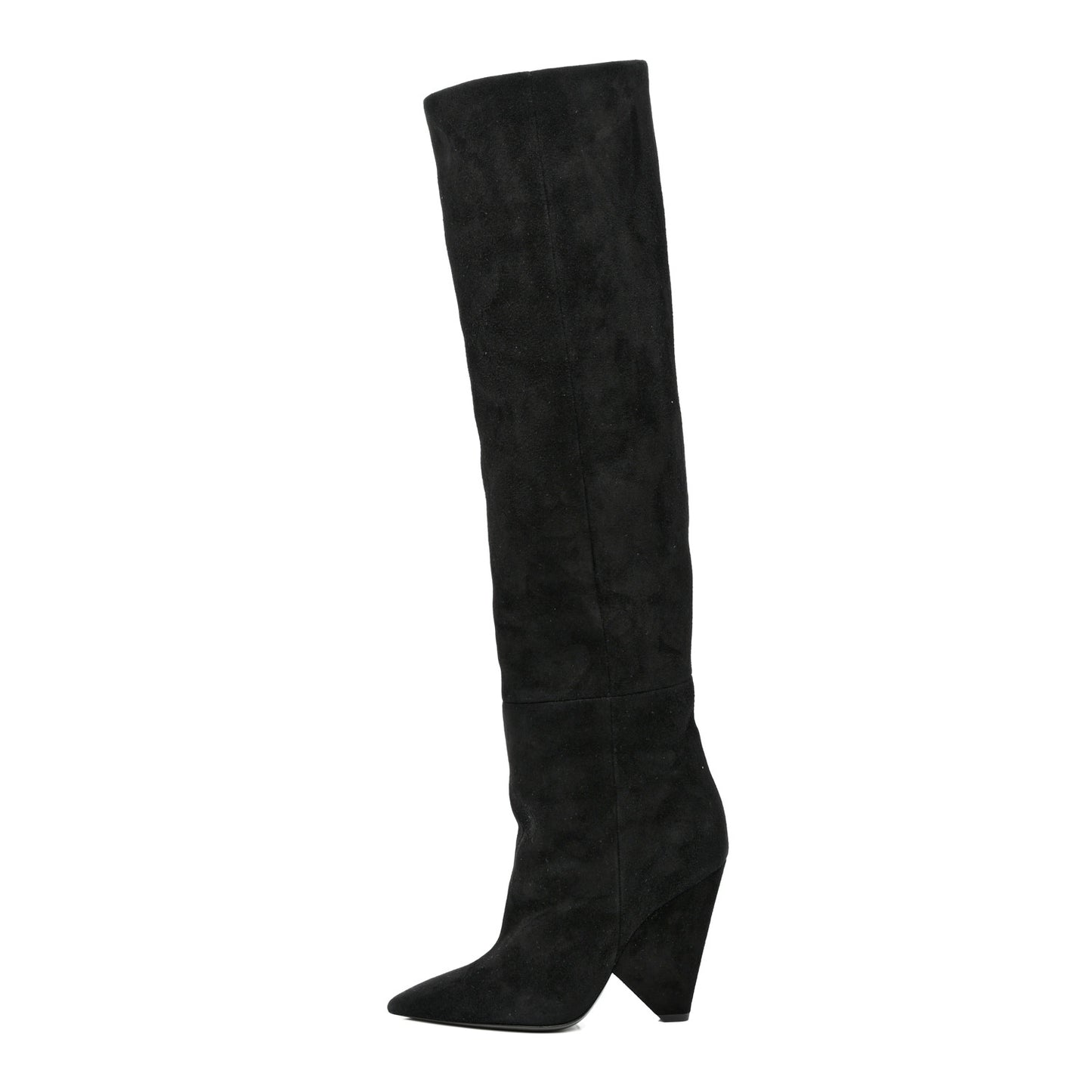 Suede Niki 105 Thigh High Boots 36.5 Black